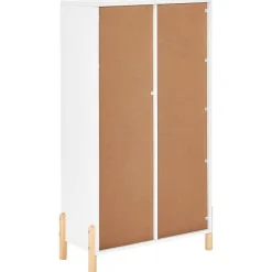 Leen Bakker CLOUDY - Boekenkast - Wit/Lichthout - MDF