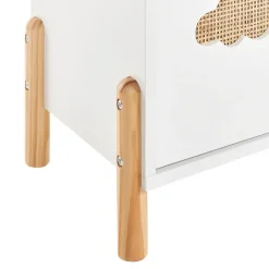 Leen Bakker CLOUDY - Boekenkast - Wit/Lichthout - MDF