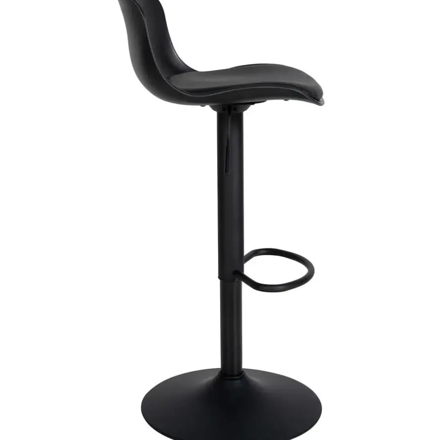 Barkrukken-CLP Barkruk Almada Kunstleer - zwart