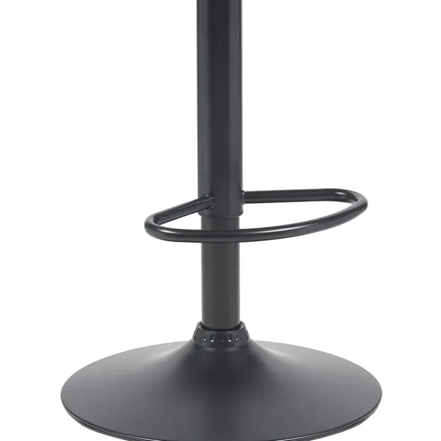 CLP Barkruk Beverley zwart Frame - Metaal - walnoot/zwart