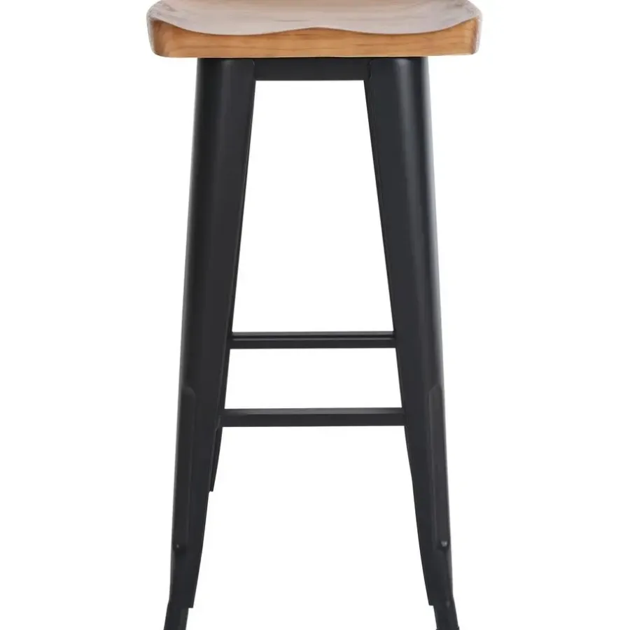 CLP Barkruk Clara zwart Frame - Hout - zwart
