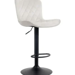 Barkrukken-CLP Barkruk Emma zwart Frame - Fluweel - creme