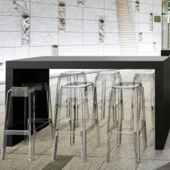 CLP Barkruk FOX natura Frame - Kunststof - transparant