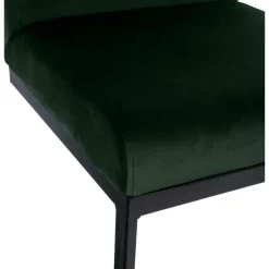 CLP Barkruk Hopewell zwart Frame - Fluweel - groen