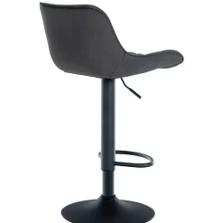 CLP Barkruk Minosa zwart Frame - Fluweel - zwart