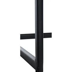 CLP Barkruk Newport zwart Frame - Stof - donkergrijs