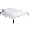 2-Persoons Bedden-CLP Bed Hamlin 41x200x200 cm - zwart