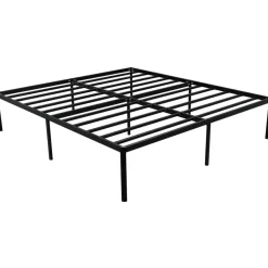 2-Persoons Bedden-CLP Bed Hamlin 41x200x200 cm - zwart