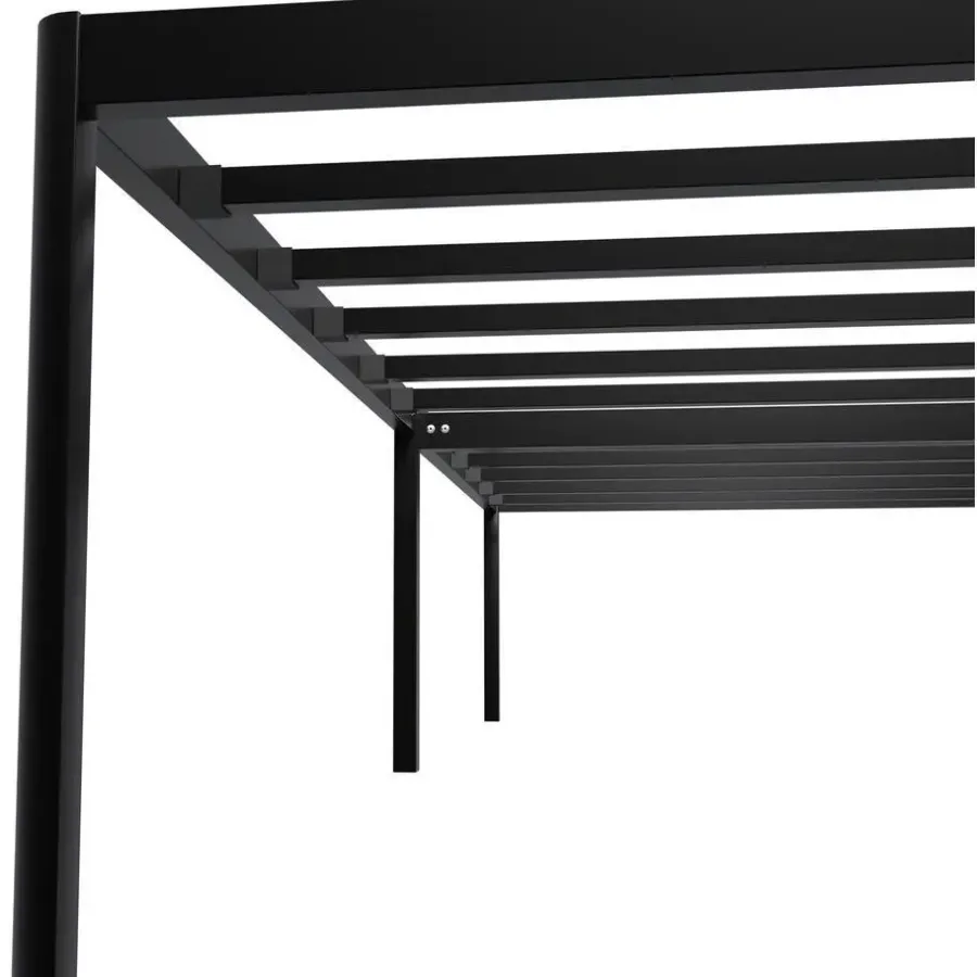 1-Persoons Bedden-CLP Bed Hamlin 41x100x200 cm - zwart