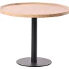 Bijzettafels-CLP Bijzettafel Aspen mat zwart Frame - Hout - natura