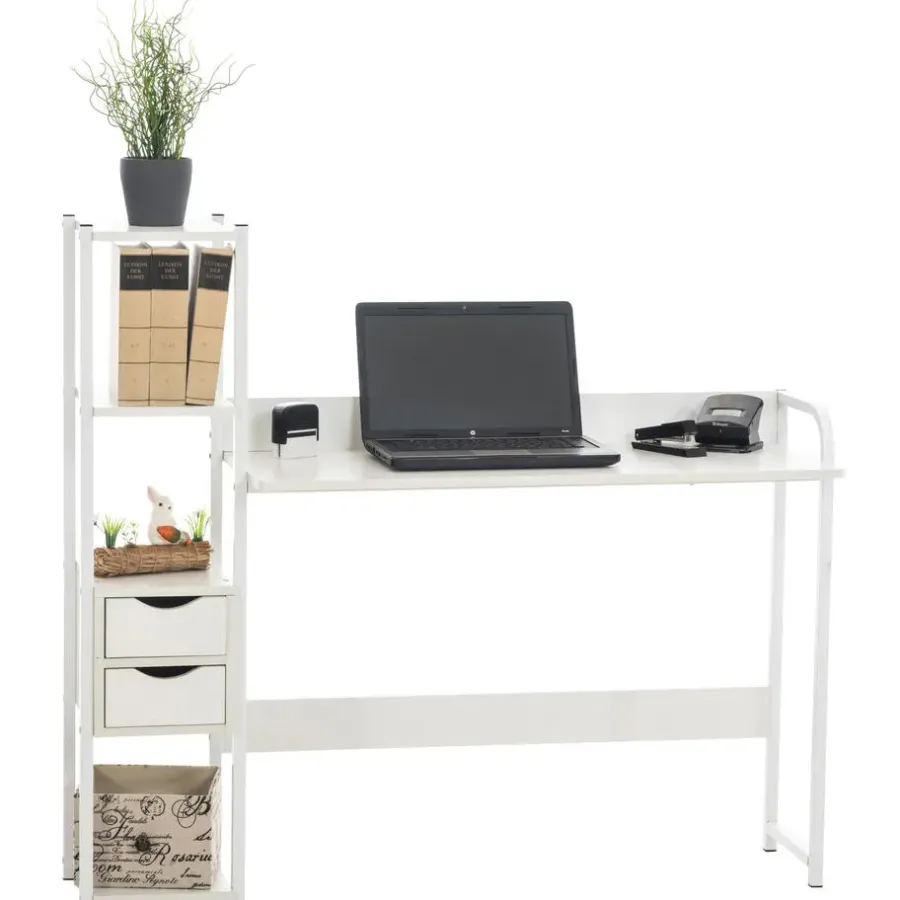 Bureaus-CLP Bureau Widnes 111x124x40 cm - wit/wit