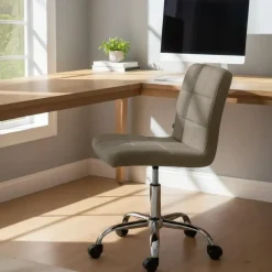 Bureaustoelen|Bureaustoelen-CLP Bureaustoel Darfield Stof - taupe