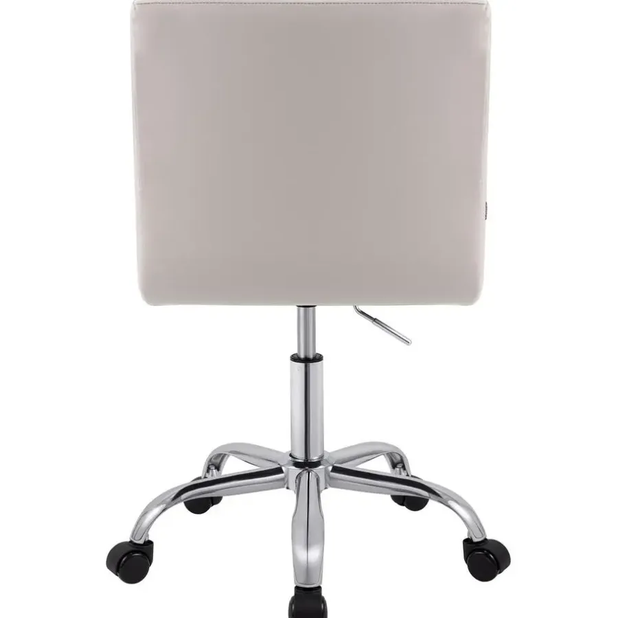 Bureaustoelen|Bureaustoelen-CLP Bureaustoel Darfield Kunstleer - wit
