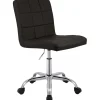 Bureaustoelen|Bureaustoelen-CLP Bureaustoel Darfield Kunstleer - bruin