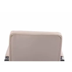Bureaustoelen|Bureaustoelen-CLP Bureaustoel Deli chroom Frame - Kunstleer - creme