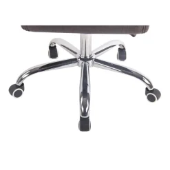 Bureaustoelen|Bureaustoelen-CLP Bureaustoel Deli chroom Frame - Stof - donkergrijs