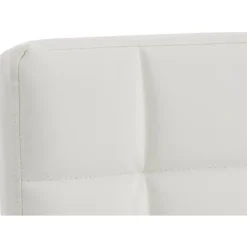 Bureaustoelen|Bureaustoelen-CLP Bureaustoel Deli V2 chroom Frame - Kunstleer - wit