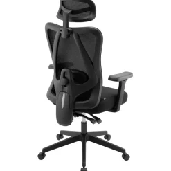 Bureaustoelen|Bureaustoelen-CLP Bureaustoel Elisha zwart Frame - Stof - zwart
