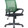 Bureaustoelen|Bureaustoelen-CLP Bureaustoel Genius zwart Frame - Kunstleer - groen