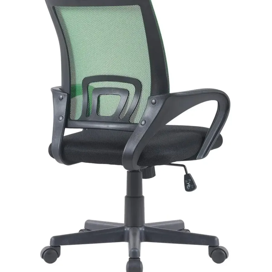 Bureaustoelen|Bureaustoelen-CLP Bureaustoel Genius zwart Frame - Kunstleer - groen