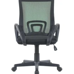 Bureaustoelen|Bureaustoelen-CLP Bureaustoel Genius zwart Frame - Kunstleer - groen