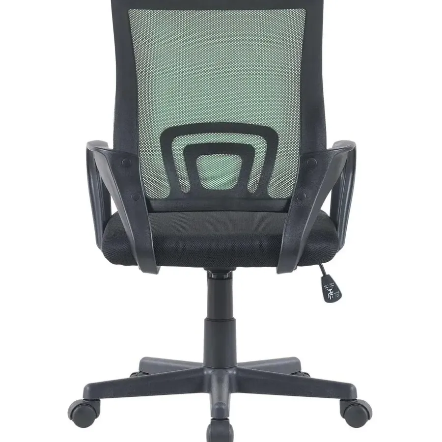 Bureaustoelen|Bureaustoelen-CLP Bureaustoel Genius zwart Frame - Kunstleer - groen