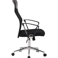 CLP Bureaustoel Korba chroom Frame - Microfiber - zwart