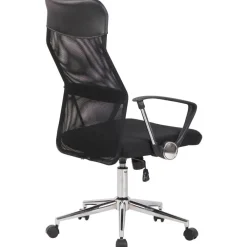CLP Bureaustoel Korba chroom Frame - Microfiber - zwart