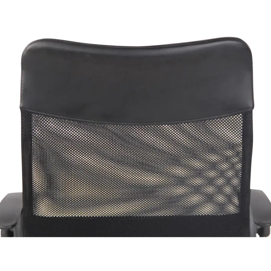 CLP Bureaustoel Korba chroom Frame - Microfiber - zwart