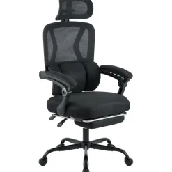 Bureaustoelen|Bureaustoelen-CLP Bureaustoel Liberton zwart Frame - Kunststof - zwart