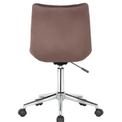 Bureaustoelen|Bureaustoelen-CLP Bureaustoel Medford Fluweel - bruin