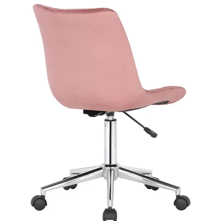 Bureaustoelen|Bureaustoelen-CLP Bureaustoel Medford Fluweel - roze