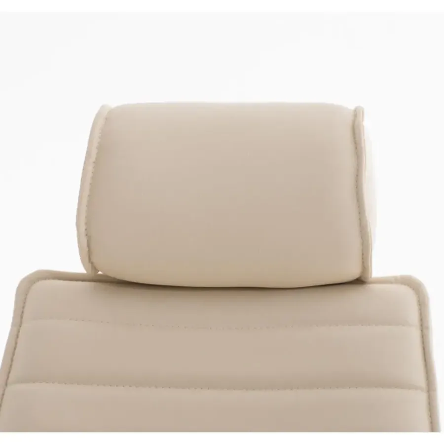 CLP Bureaustoel Rako V2 chroom Frame - Kunstleer - creme