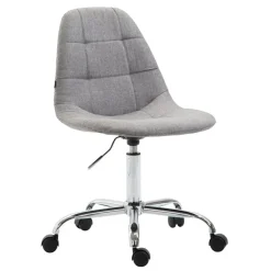 Bureaustoelen|Bureaustoelen-CLP Bureaustoel Reims Stof - grijs