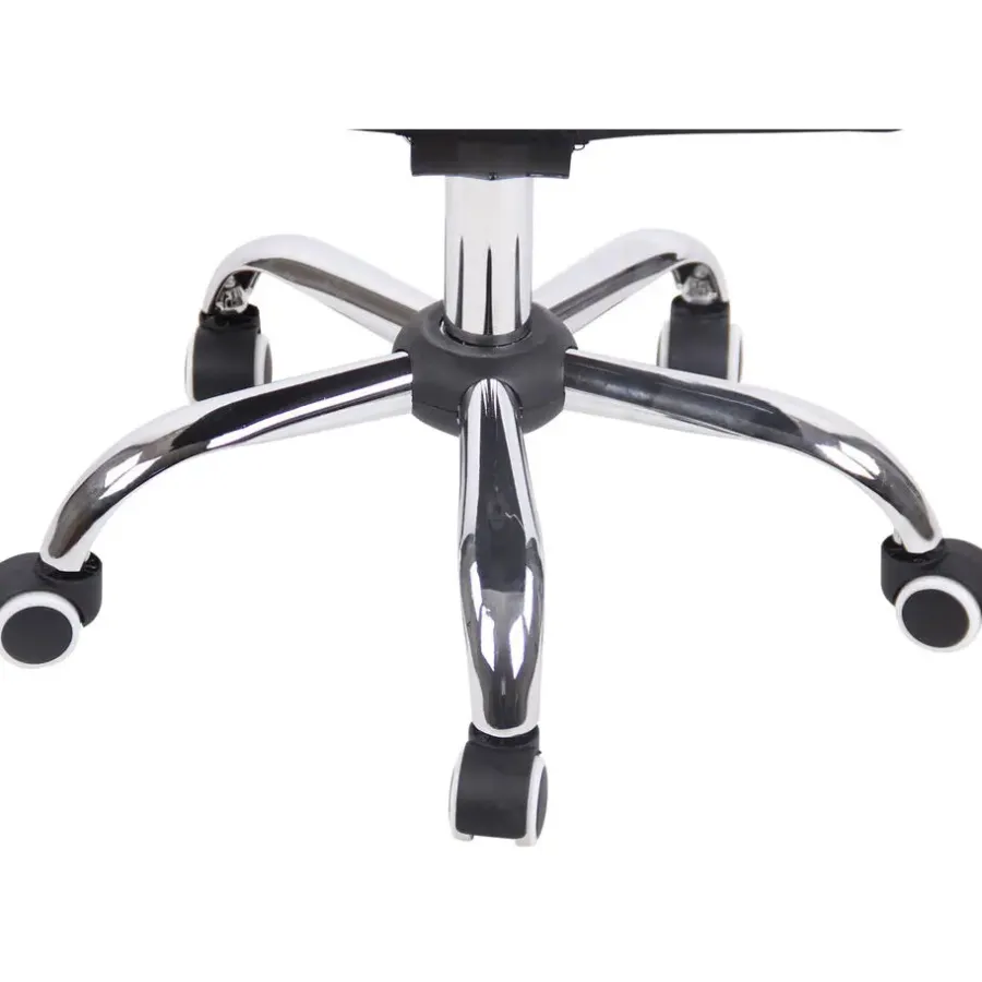 CLP Bureaustoel Terni chroom Frame - Stof - zwart
