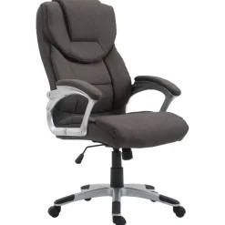 Bureaustoelen|Bureaustoelen-CLP Bureaustoel Texas V2 grijs Frame - Stof - donkergrijs