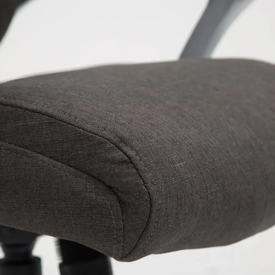 Bureaustoelen|Bureaustoelen-CLP Bureaustoel Texas V2 grijs Frame - Stof - donkergrijs
