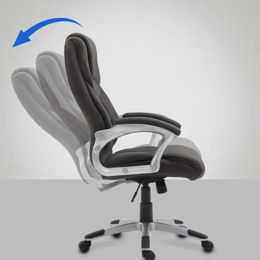 Bureaustoelen|Bureaustoelen-CLP Bureaustoel Texas V2 grijs Frame - Stof - donkergrijs
