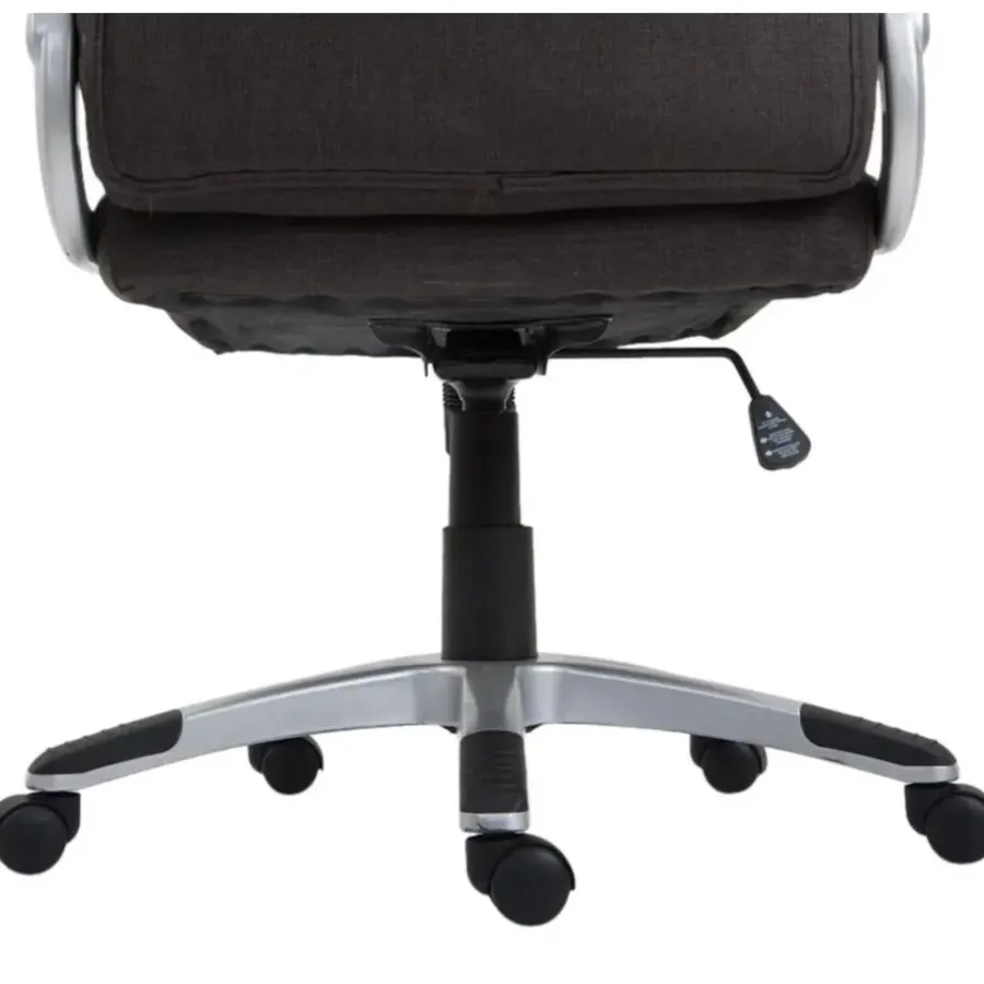 Bureaustoelen|Bureaustoelen-CLP Bureaustoel Texas V2 grijs Frame - Stof - donkergrijs