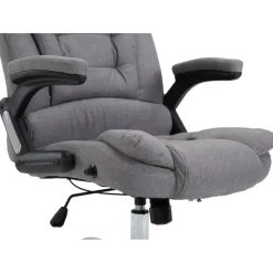 Bureaustoelen|Bureaustoelen-CLP Bureaustoel Thor chroom Frame - Stof - grijs