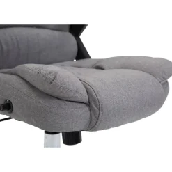 Bureaustoelen|Bureaustoelen-CLP Bureaustoel Thor chroom Frame - Stof - grijs