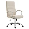 Bureaustoelen|Bureaustoelen-CLP Bureaustoel Valais Stof - creme
