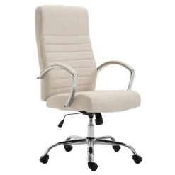 Bureaustoelen|Bureaustoelen-CLP Bureaustoel Valais Stof - creme