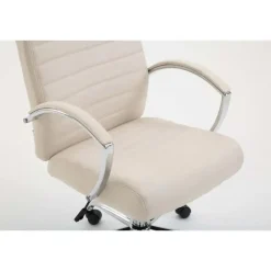 Bureaustoelen|Bureaustoelen-CLP Bureaustoel Valais Stof - creme