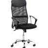Bureaustoelen|Bureaustoelen-CLP Bureaustoel Washington chroom Frame - Kunstleer - zwart