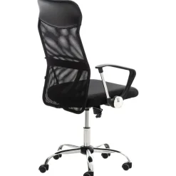 Bureaustoelen|Bureaustoelen-CLP Bureaustoel Washington chroom Frame - Kunstleer - zwart