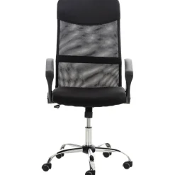 Bureaustoelen|Bureaustoelen-CLP Bureaustoel Washington chroom Frame - Kunstleer - zwart
