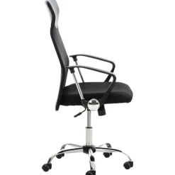 Bureaustoelen|Bureaustoelen-CLP Bureaustoel Washington chroom Frame - Kunstleer - zwart