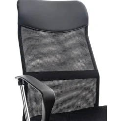 Bureaustoelen|Bureaustoelen-CLP Bureaustoel Washington chroom Frame - Kunstleer - zwart
