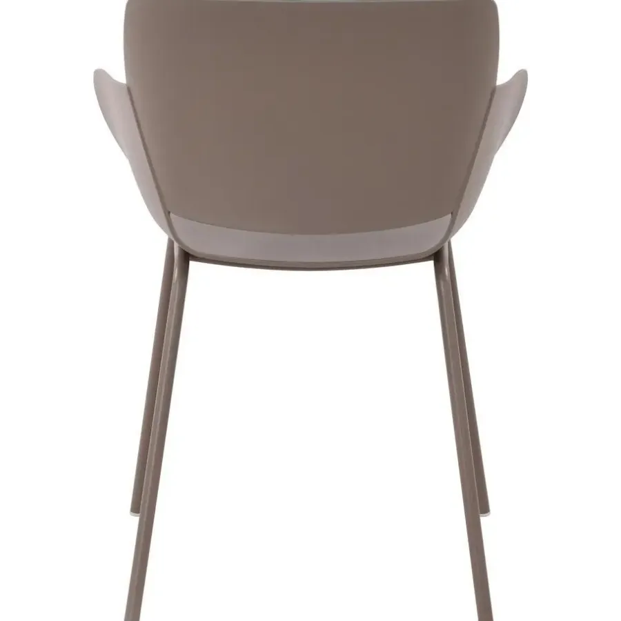 Eetkamerstoelen-CLP Eetkamerstoel Alpena Kunststof - taupe